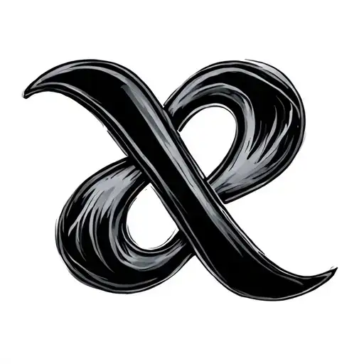 M And K In An Infinity Sign