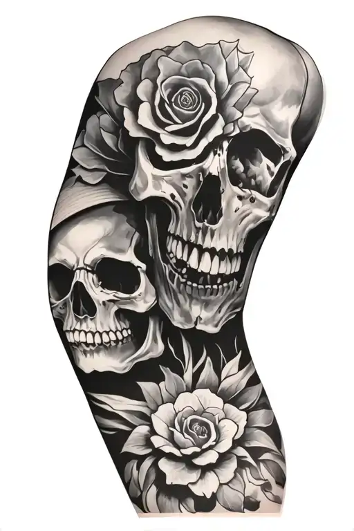 Full Sleeve With Skull