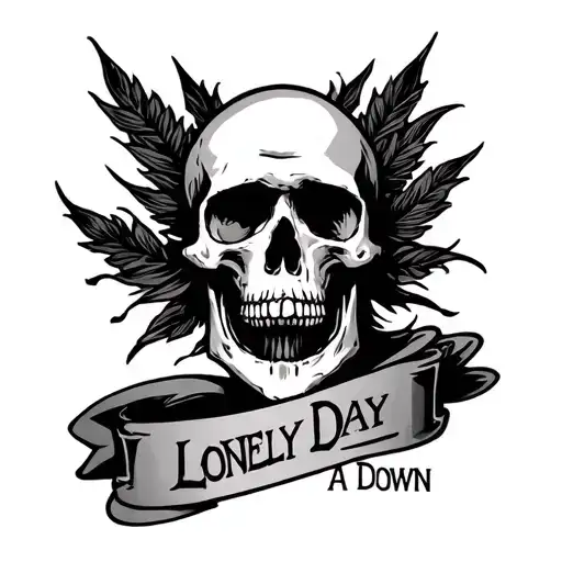 American Traditional Tattoo With Lonely Day By System Of A Down Theme