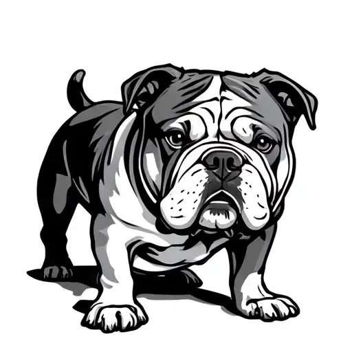 Bulldog Standing Proudly