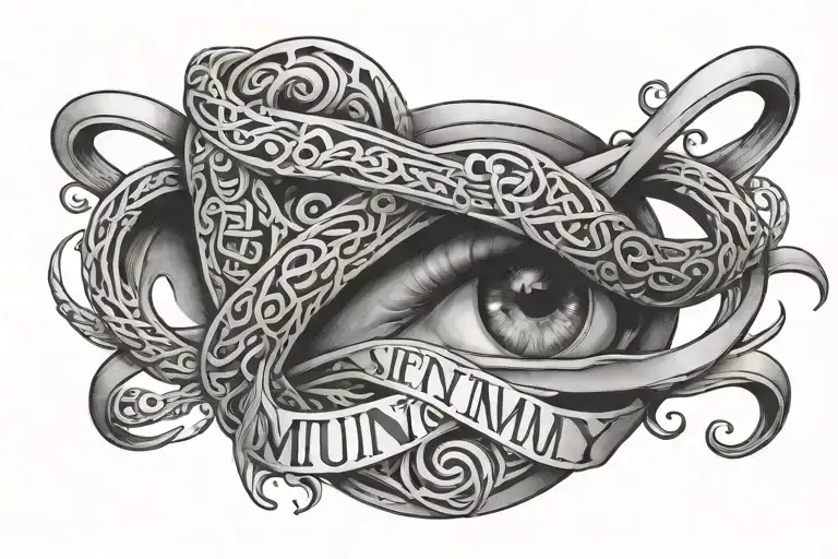 Infinity Symbol With Mummy Pappa Text