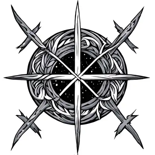 Nordic Runes Encircling Seeking