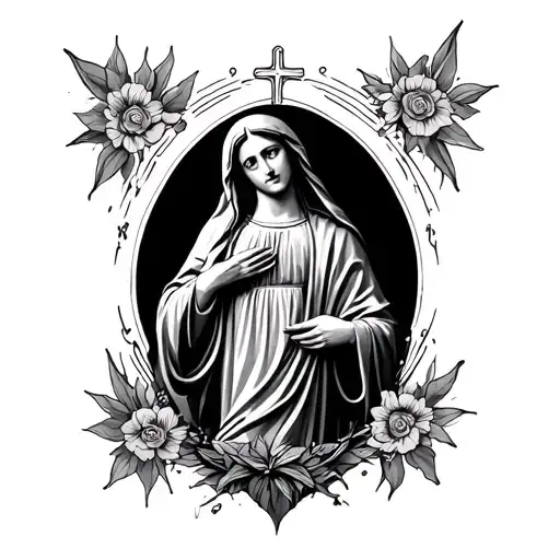 Virgin Mary Surrounded