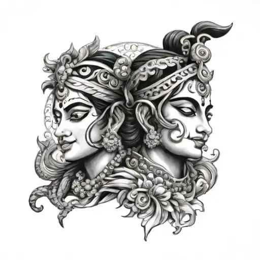 Shree Krishna Band Tattoo Featuring