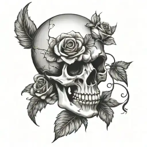 Skull And Roses
