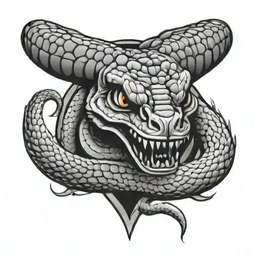 Bull Snake Shield Adorned