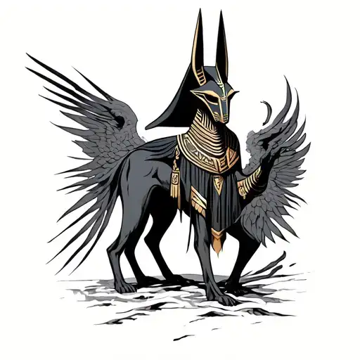 Anubis Guiding Souls