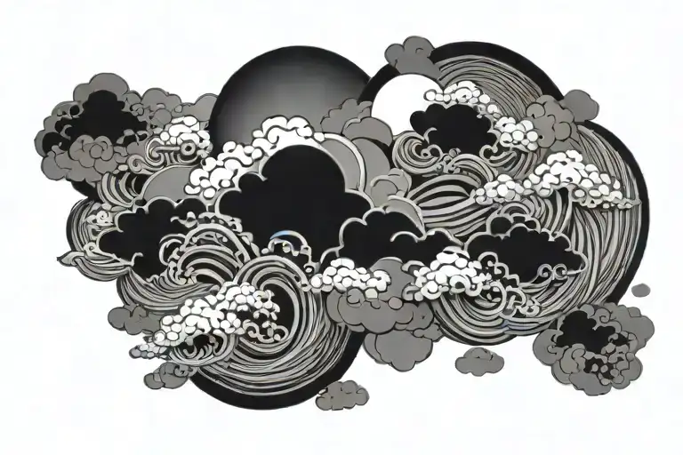 Clouds In Japanese Style