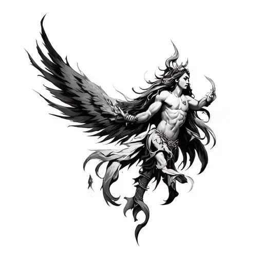 Mythological God In Form