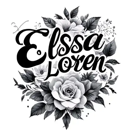 Elissa Loren Name In Elegant Script