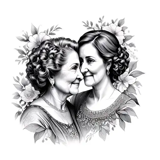 Grandmother And Mother