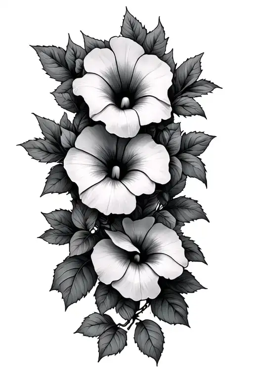 Morning Glory Vine Intertwined