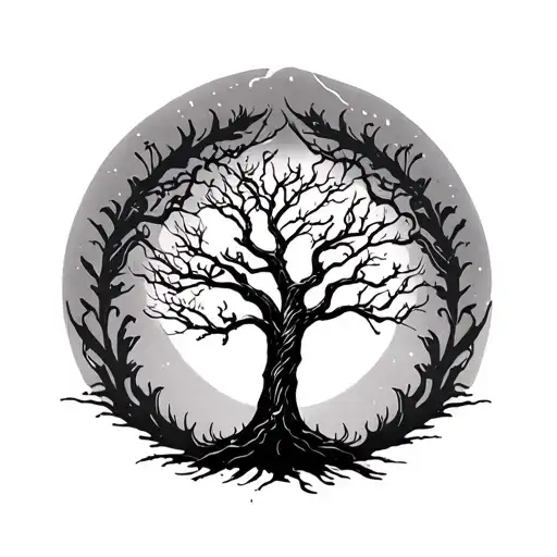 Batino Tree Silhouette