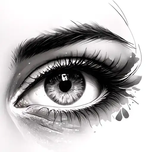 Women's Eye Looking At The
