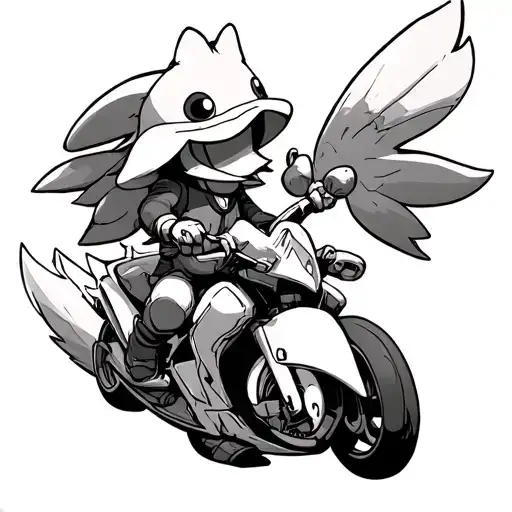 Yugioh Milennium Puzzle And Psyduck Riding