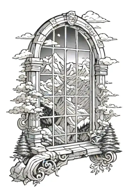 Window To Heaven In The Mountains