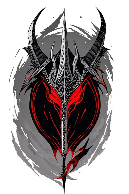 Daedric Arrow Skyrim Red And Black Grey