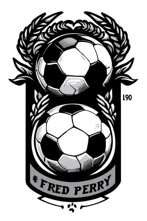 Fred Perry Logo 1920 Soccer Ball