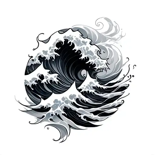 With Waves Flowing