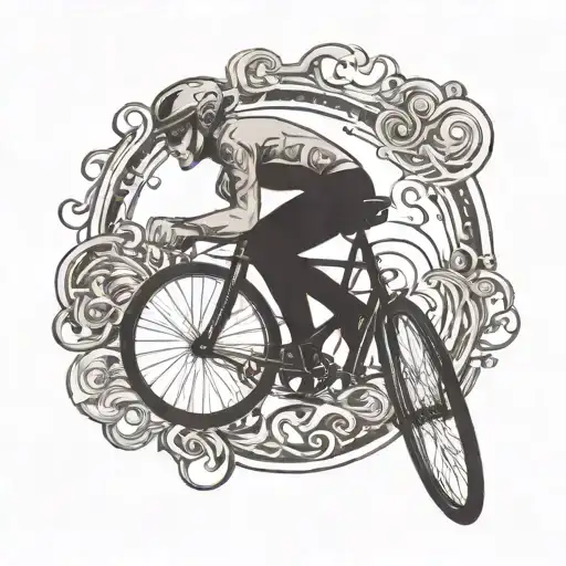 Fixie Bicycle Tattoo S H Calligraphy
