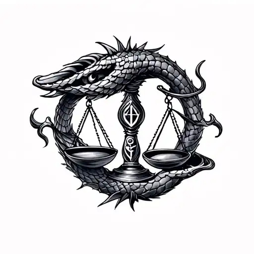 Scales And Runes Engraved