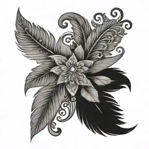 Plume Mandala Design Incorporating