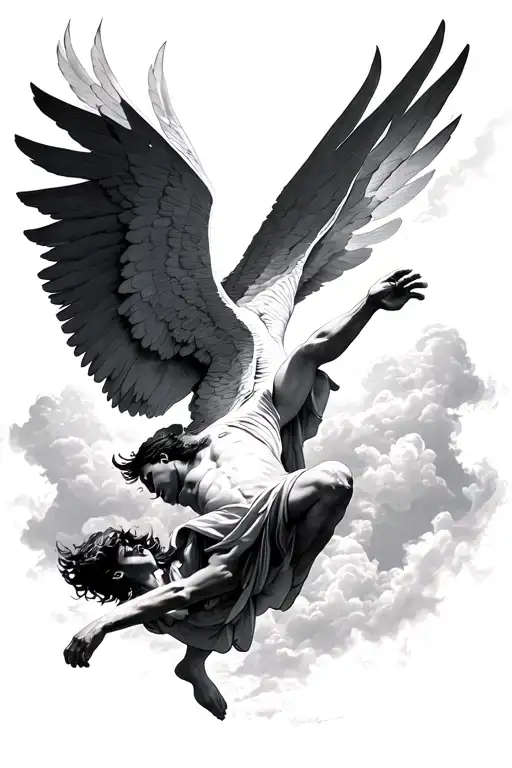 Fall Of Icarus Falling From Sky