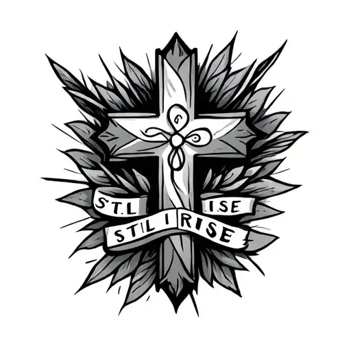 I Want A Cross On My Wrist With Still I Rise Words Next To It