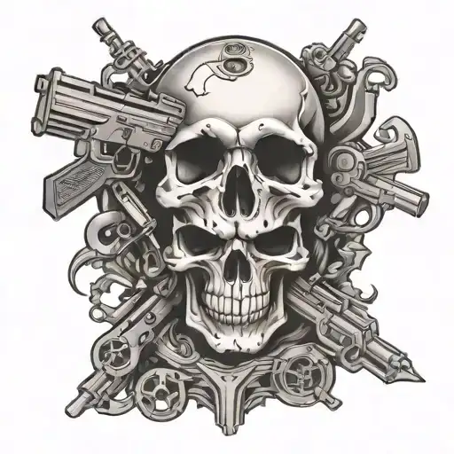 Skull And Guns