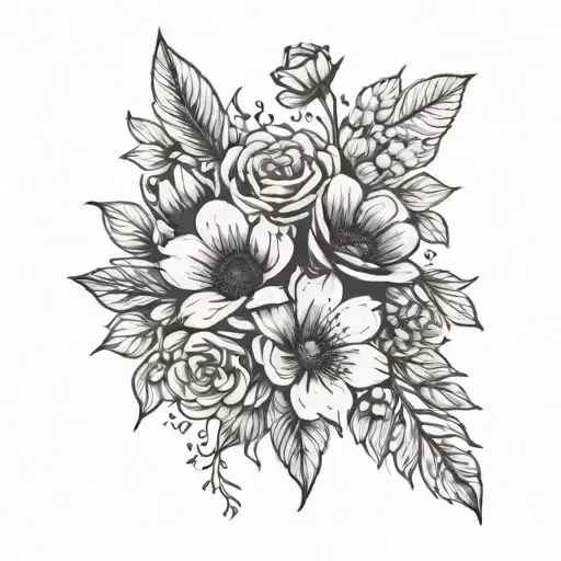 Above The Elbow Small Flower Bouquet