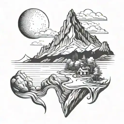 Mountain And Beach Blend Seamlessly