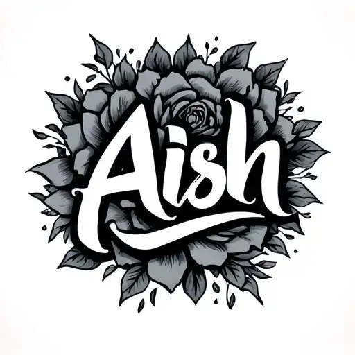 Aish Name Written