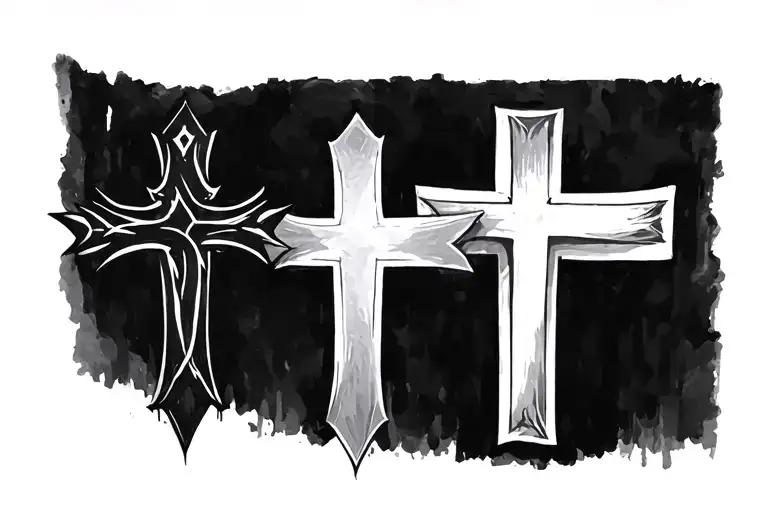 3 Crosses Horizontally