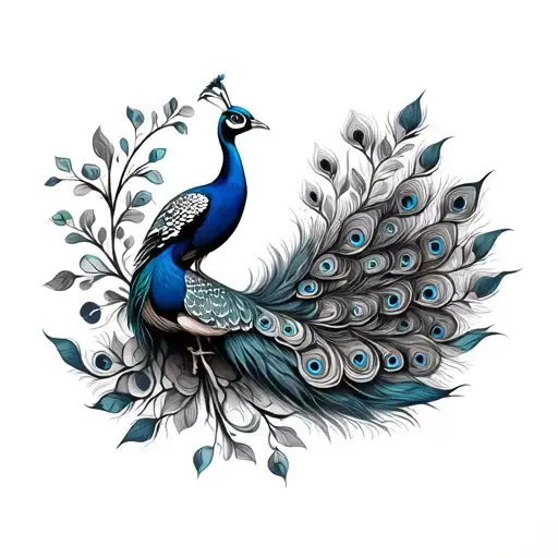 Create A Arm Tatoo Bracelet And Peacock