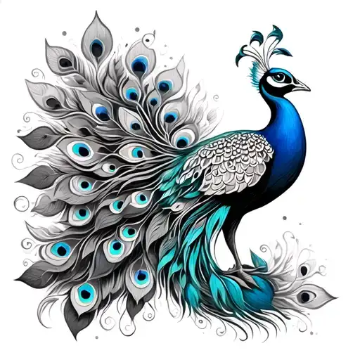 Create A Arm Bracelet Tatoo With Peacock