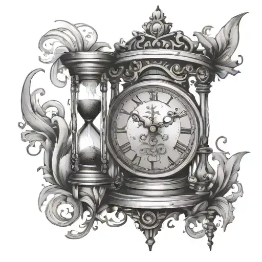Wait For It Clock Or Hourglass To Symbolize