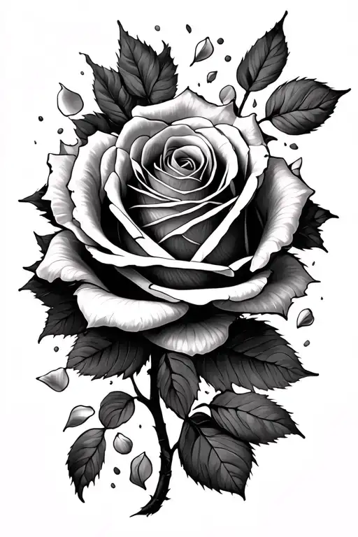 Rose Petals Falling Apart