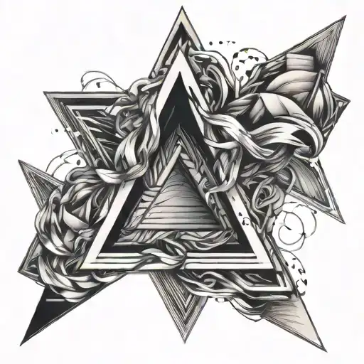 Triangle Outline Intertwined