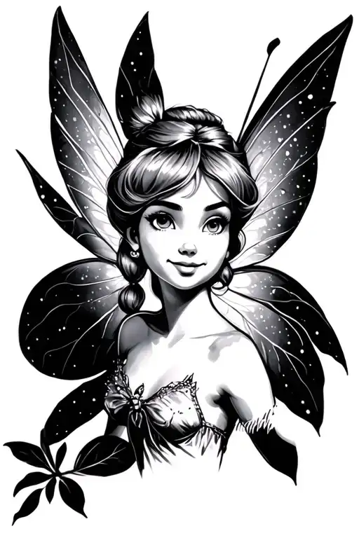 Tinkerbell Sketch Style
