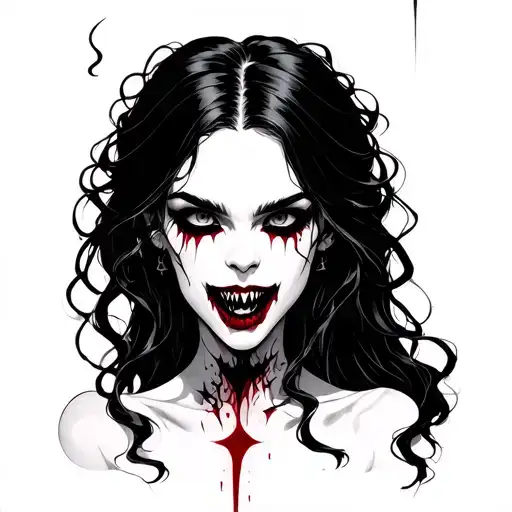 Vampire Girl Bites Minimal