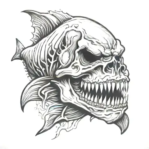 King Shark Skull Wearing