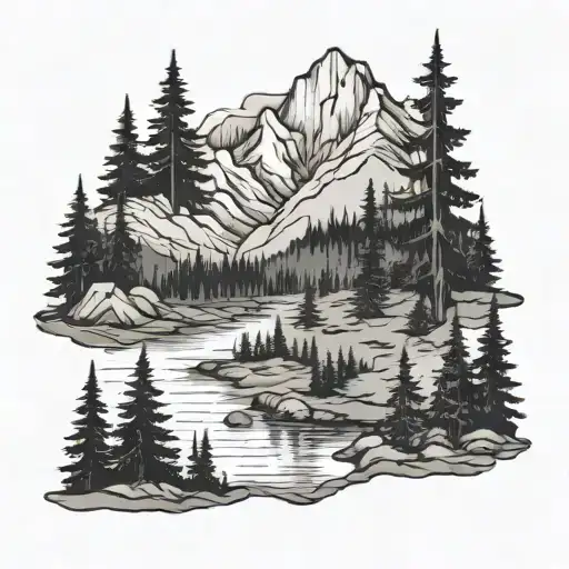 Wilderness Scene Inspired