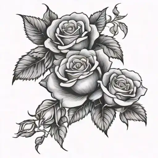 Roses Blooming