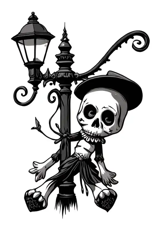 Voodoo Doll Street Lamp
