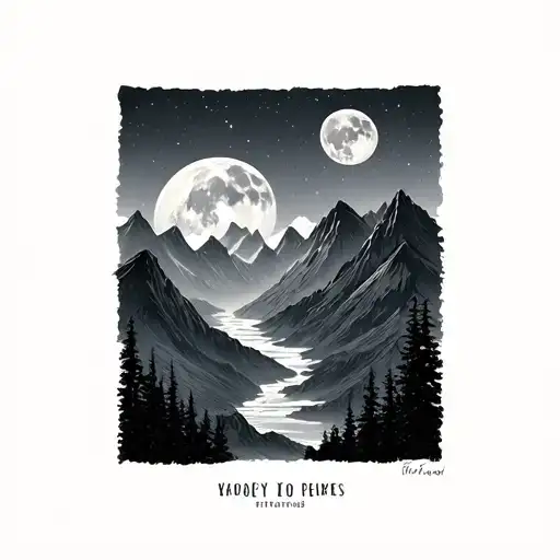 Moonlit Mountains
