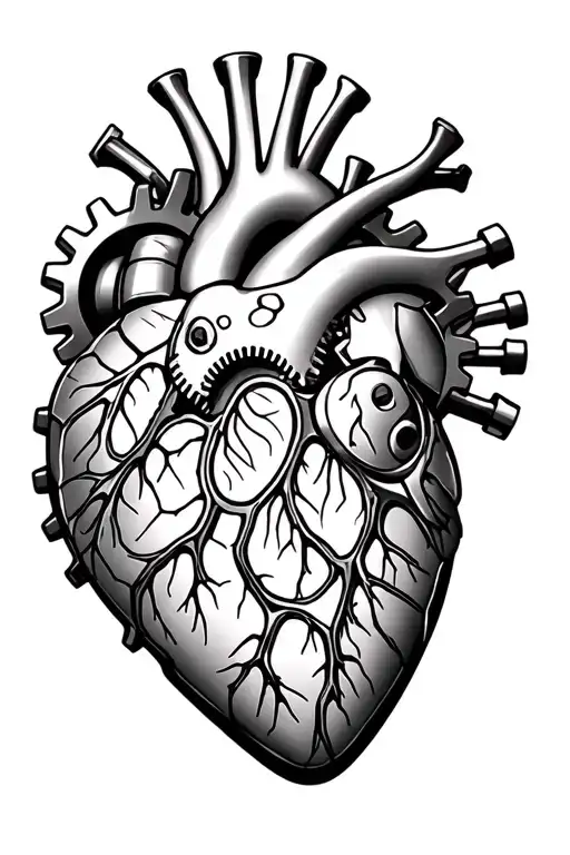 Mechanical Heart With Gears