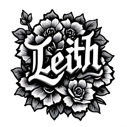 Leith Name Word Chicano Style