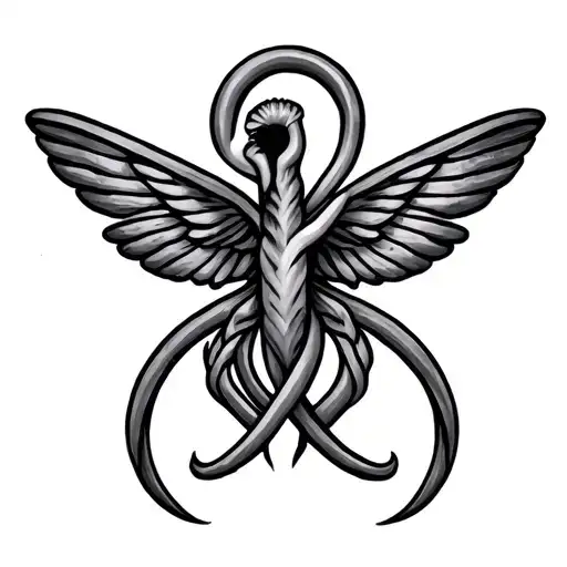 Gemini Zodiac Sign Intertwined