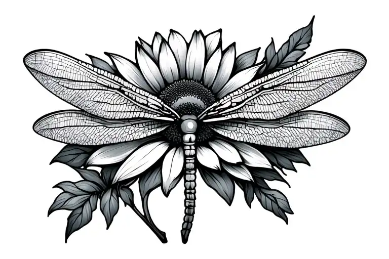 Imfinity Sign With A Dragonfly And Sunflower