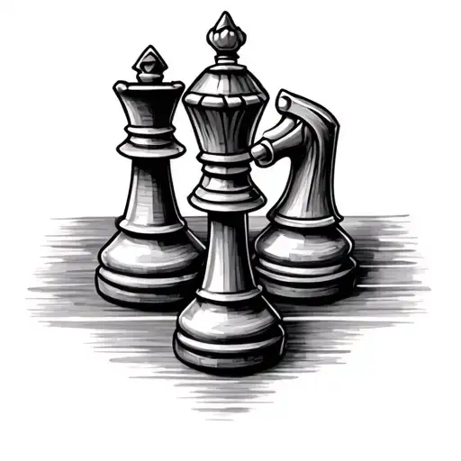 Knight And Queen Chess Piece